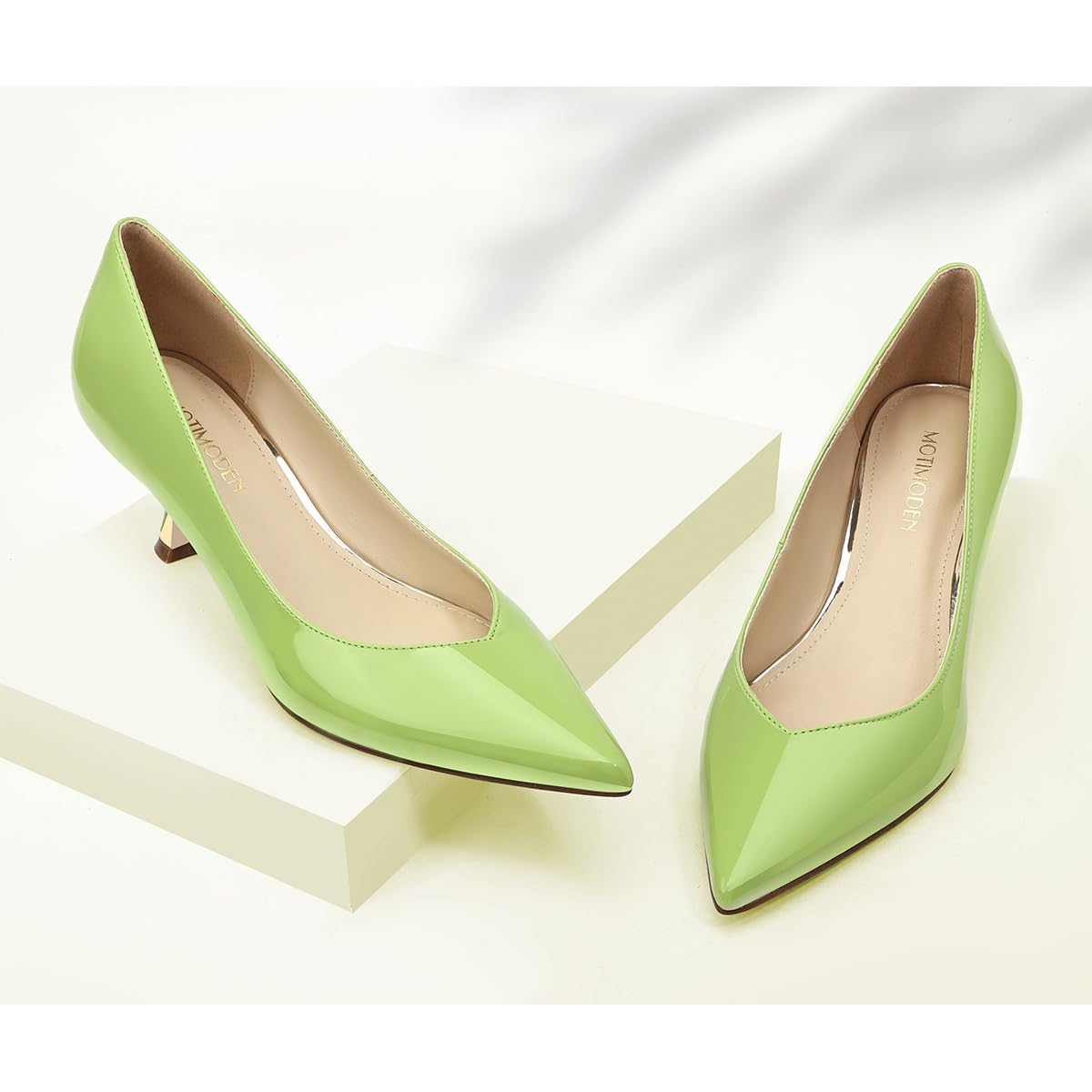 Women Low Kitten Heels Women's Dressy Pumps Pointed Closed Toe Elegant Wedding Pumps Formal Work Office Comfortable Shoes Classic Pumps for Women