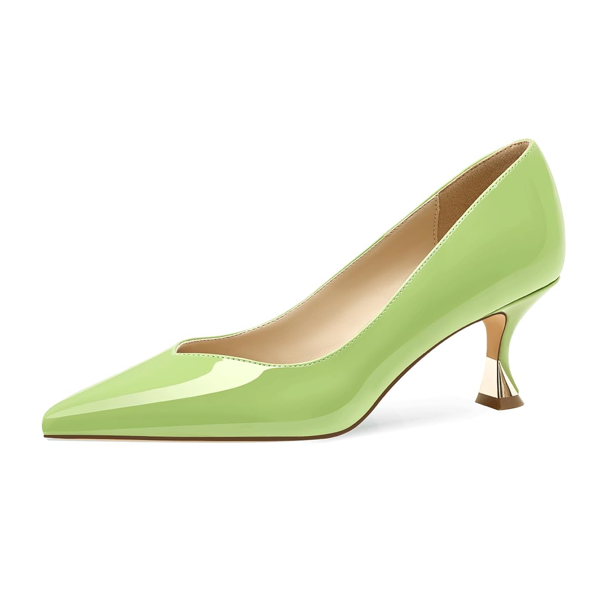 Women Low Kitten Heels Women's Dressy Pumps Pointed Closed Toe Elegant Wedding Pumps Formal Work Office Comfortable Shoes Classic Pumps for Women