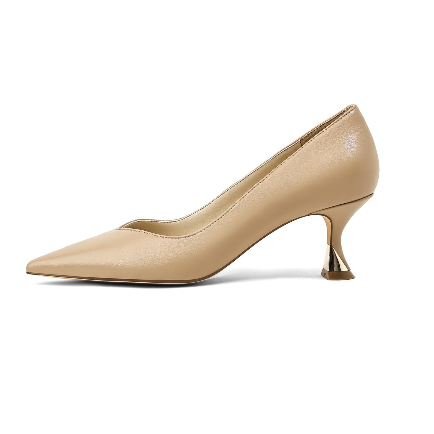 Women Low Kitten Heels Women's Dressy Pumps Pointed Closed Toe Elegant Wedding Pumps Formal Work Office Comfortable Shoes Classic Pumps for Women
