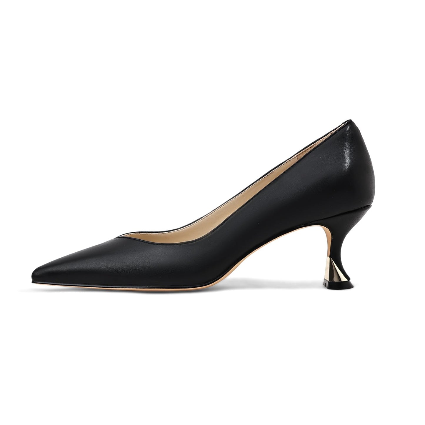 Women Low Kitten Heels Women's Dressy Pumps Pointed Closed Toe Elegant Wedding Pumps Formal Work Office Comfortable Shoes Classic Pumps for Women