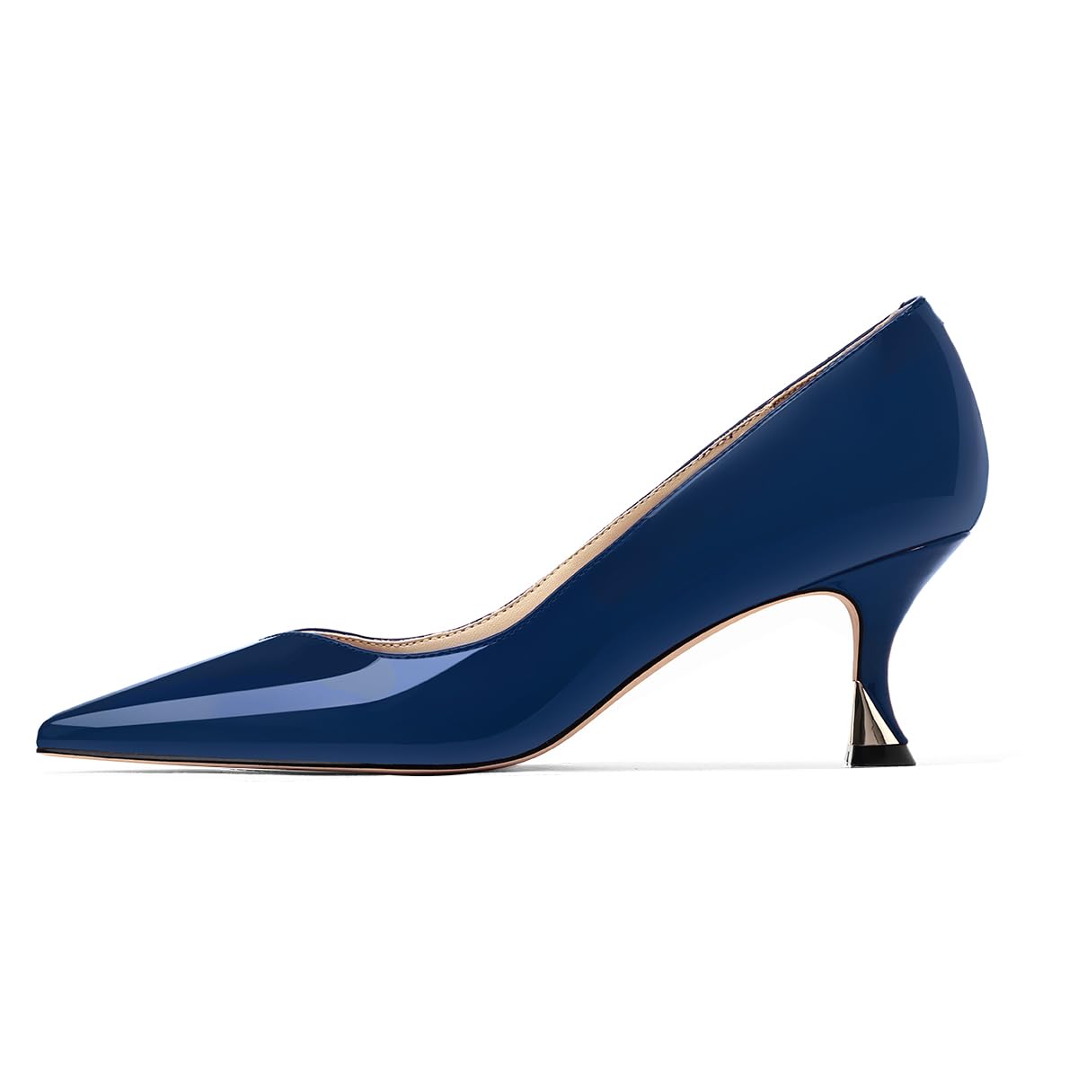 Women Low Kitten Heels Women's Dressy Pumps Pointed Closed Toe Elegant Wedding Pumps Formal Work Office Comfortable Shoes Classic Pumps for Women
